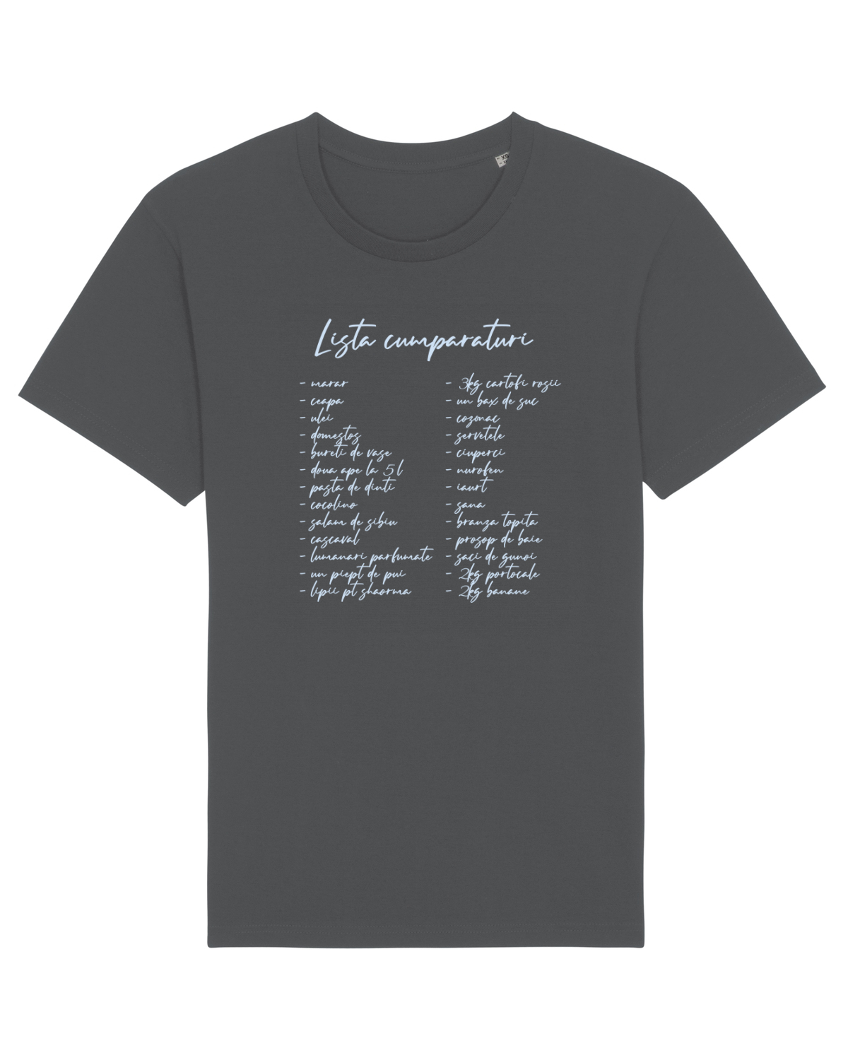 Tricou mânecă scurtă Unisex Rocker Anthracite