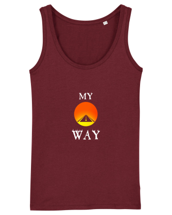 Tricou MY WAY  Burgundy