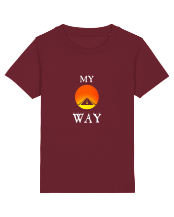 Tricou MY WAY  Burgundy
