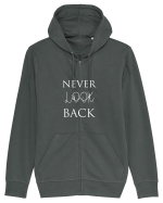 NEVER LOOK BACK Hanorac cu fermoar Unisex Connector