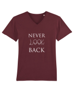 NEVER LOOK BACK Tricou mânecă scurtă guler V Bărbat Presenter