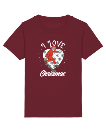 I Love Christmas ! Burgundy