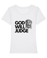 God Will Judge Tricou mânecă scurtă guler larg fitted Damă Expresser