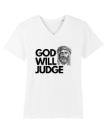 God Will Judge Tricou mânecă scurtă guler V Bărbat Presenter
