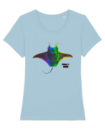RGB Manta Tricou mânecă scurtă guler larg fitted Damă Expresser
