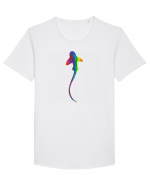 RGB Shark Tricou mânecă scurtă guler larg Bărbat Skater