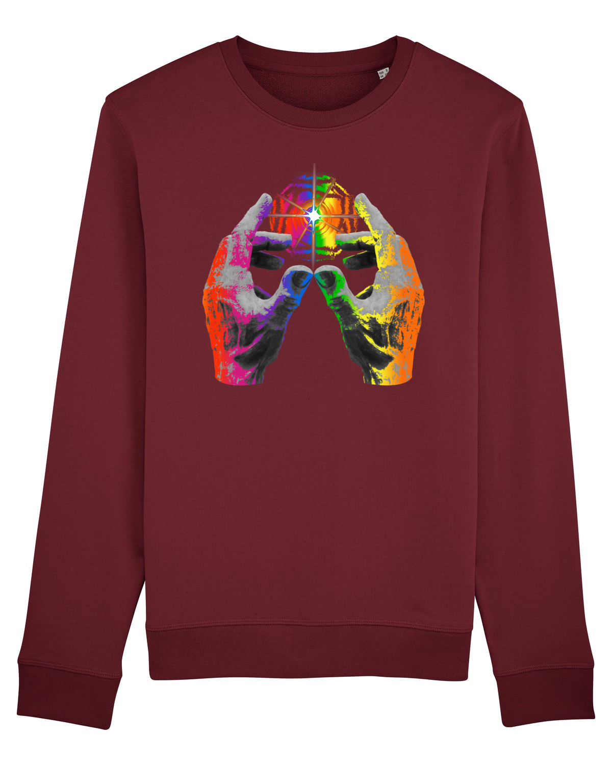 Bluză mânecă lungă Unisex Rise Burgundy