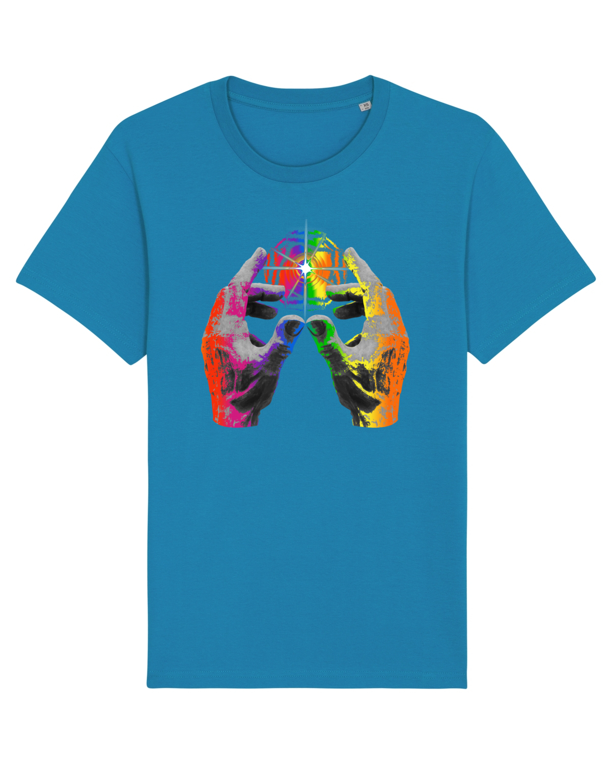 Tricou mânecă scurtă Unisex Rocker Azur
