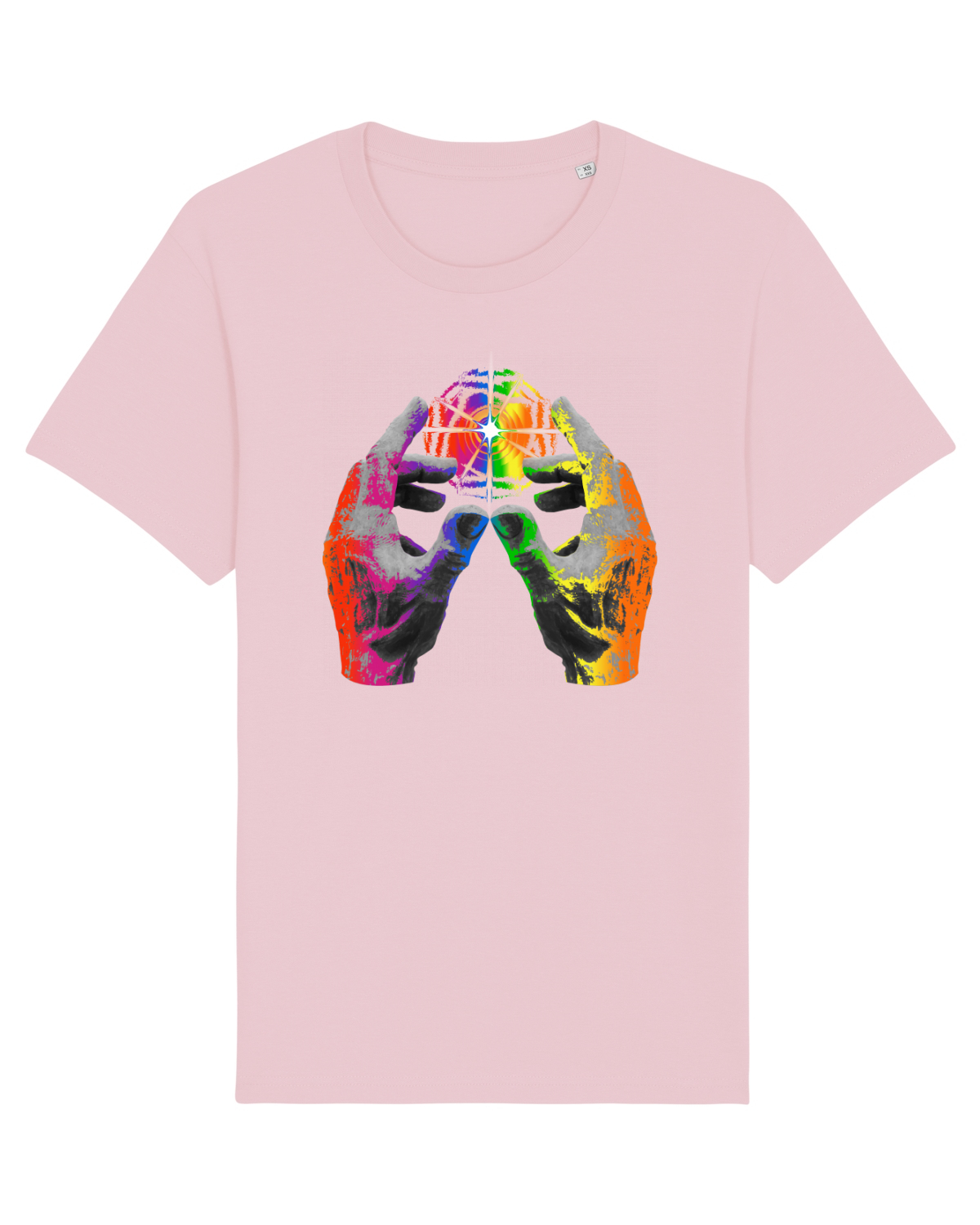 Tricou mânecă scurtă Unisex Rocker Cotton Pink