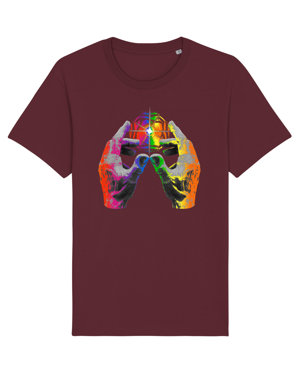 Tricou mânecă scurtă Unisex Rocker Burgundy