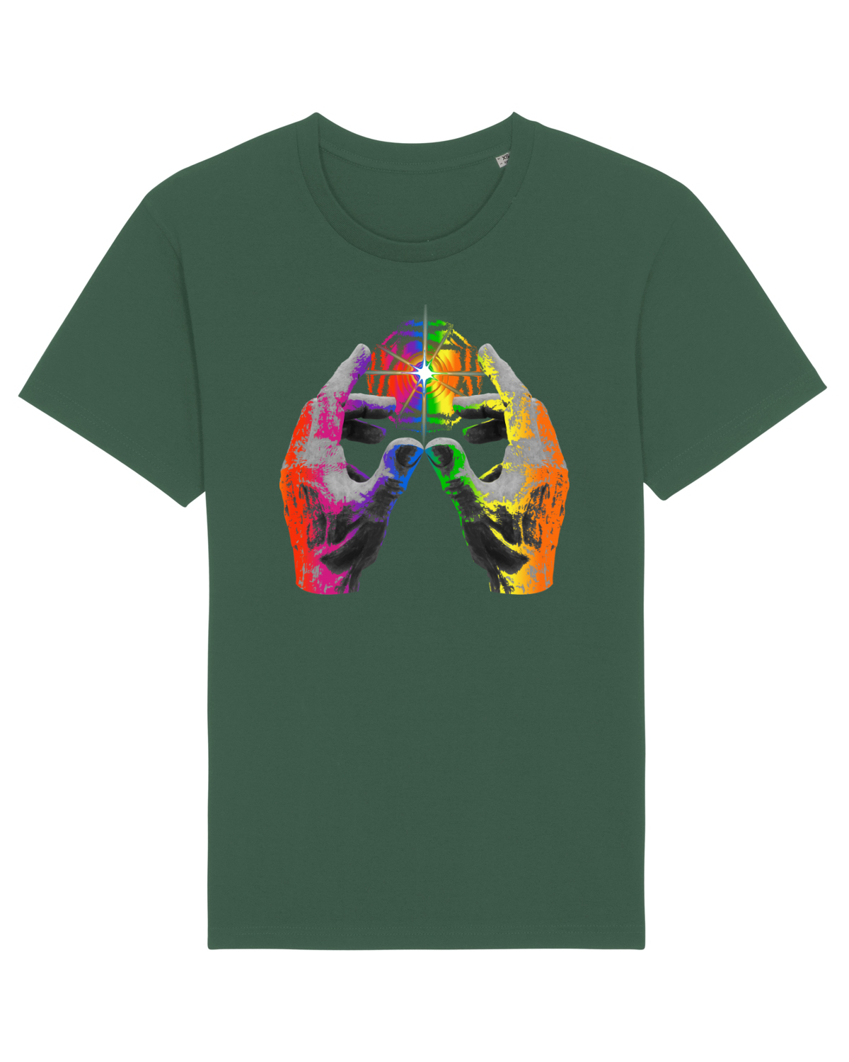 Tricou mânecă scurtă Unisex Rocker Bottle Green