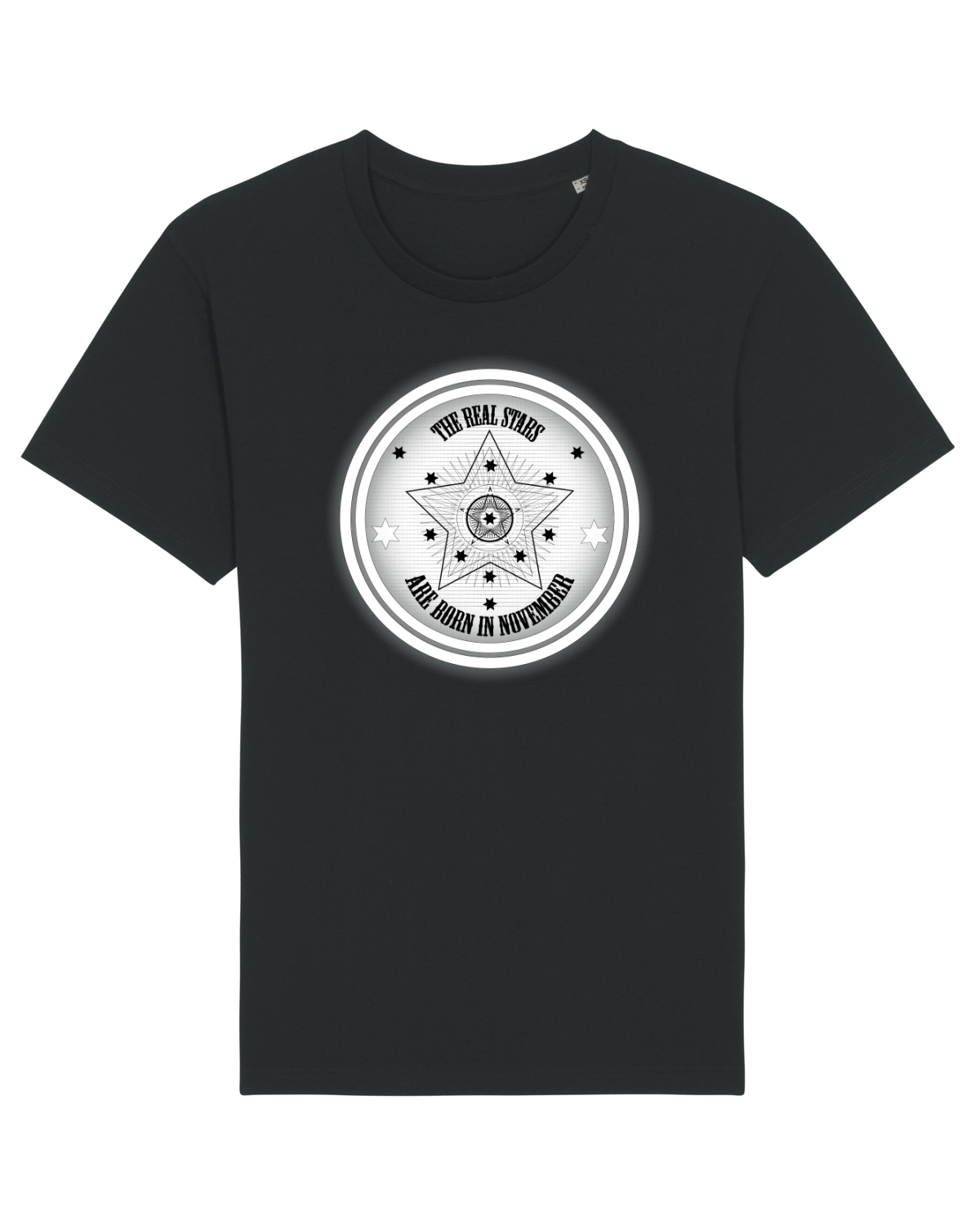 Tricou mânecă scurtă Unisex Rocker Black