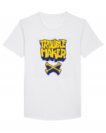Trouble Maker I Tricou mânecă scurtă guler larg Bărbat Skater