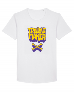 Trouble Maker II Tricou mânecă scurtă guler larg Bărbat Skater