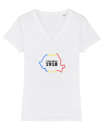 1 Decembrie 1918 Tricou mânecă scurtă guler V Damă Evoker