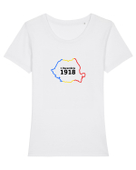 1 Decembrie 1918 Tricou mânecă scurtă guler larg fitted Damă Expresser