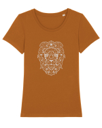 Leu Tricou mânecă scurtă guler larg fitted Damă Expresser
