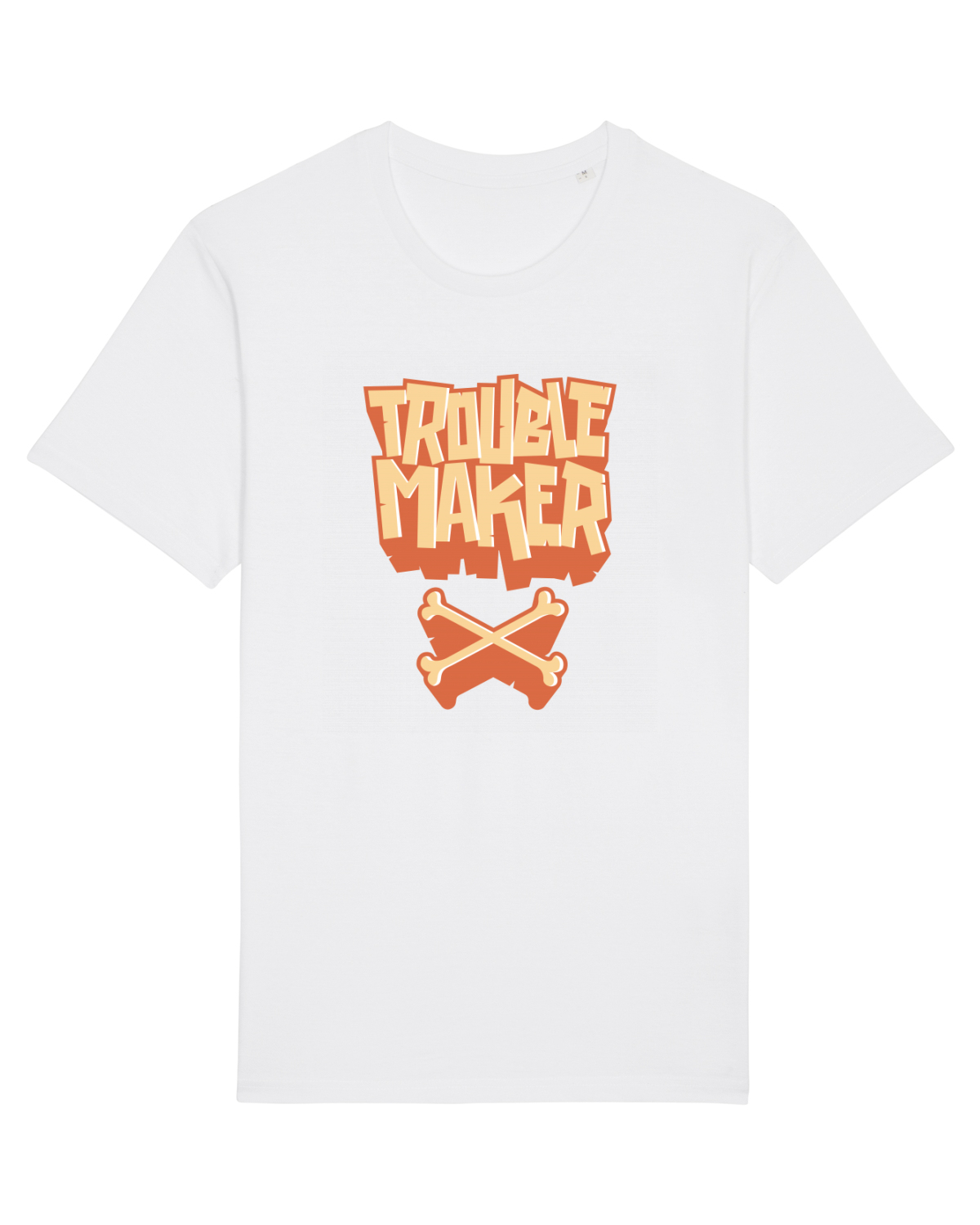 Tricou mânecă scurtă Unisex Rocker White