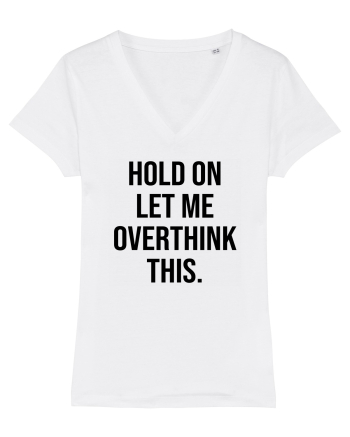 Overthinking - scris negru White