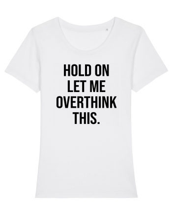 Overthinking - scris negru White