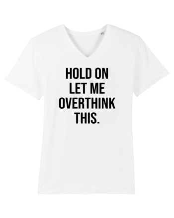 Overthinking - scris negru White