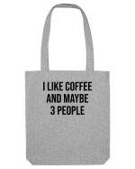 I like coffee - negru Sacoșă textilă
