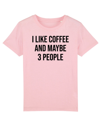 I like coffee - negru Cotton Pink