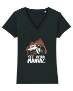 Off Road Maniac Tricou mânecă scurtă guler V Damă Evoker