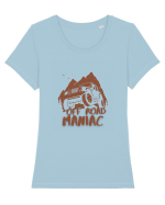 Off Road Maniac full Brown Tricou mânecă scurtă guler larg fitted Damă Expresser