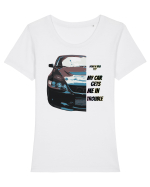 Point A to B  Tricou mânecă scurtă guler larg fitted Damă Expresser