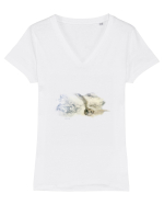 Surreal Vision no. 7 Tricou mânecă scurtă guler V Damă Evoker