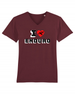 I Love Enduro Tricou mânecă scurtă guler V Bărbat Presenter