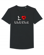 I Love Enduro Tricou mânecă scurtă guler larg Bărbat Skater