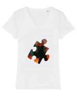 Surreal Vision no. 8 Tricou mânecă scurtă guler V Damă Evoker