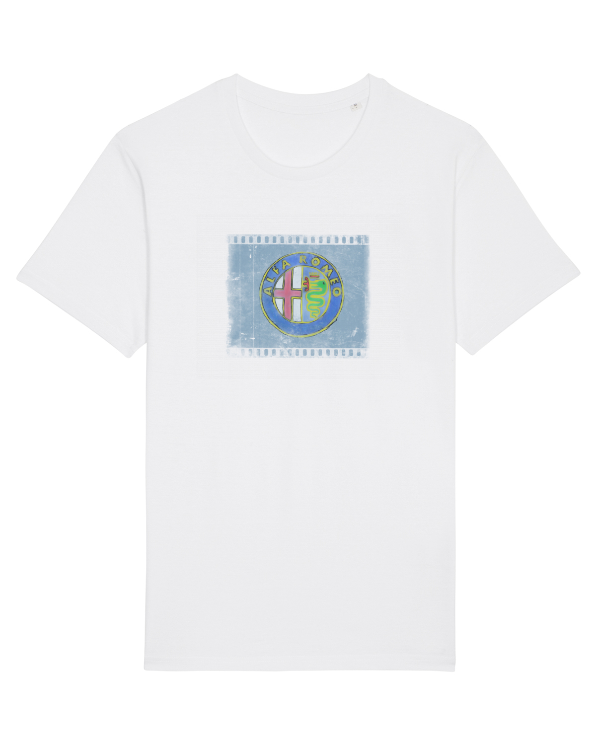 Tricou mânecă scurtă Unisex Rocker White