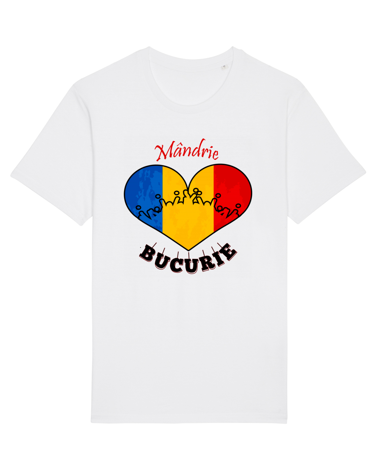 Tricou mânecă scurtă Unisex Rocker White