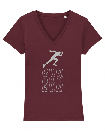 Run Boy Run Burgundy