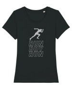 Run Boy Run Tricou mânecă scurtă guler larg fitted Damă Expresser