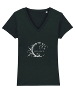 Visator Tricou mânecă scurtă guler V Damă Evoker