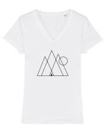 Tabăra de Bază Montană Tricou mânecă scurtă guler V Damă Evoker