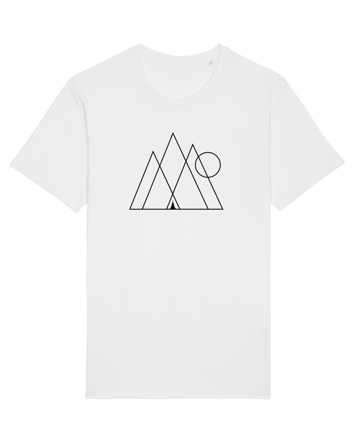 Tricou mânecă scurtă Unisex Rocker White