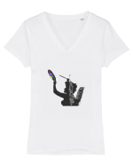 Angel Tricou mânecă scurtă guler V Damă Evoker