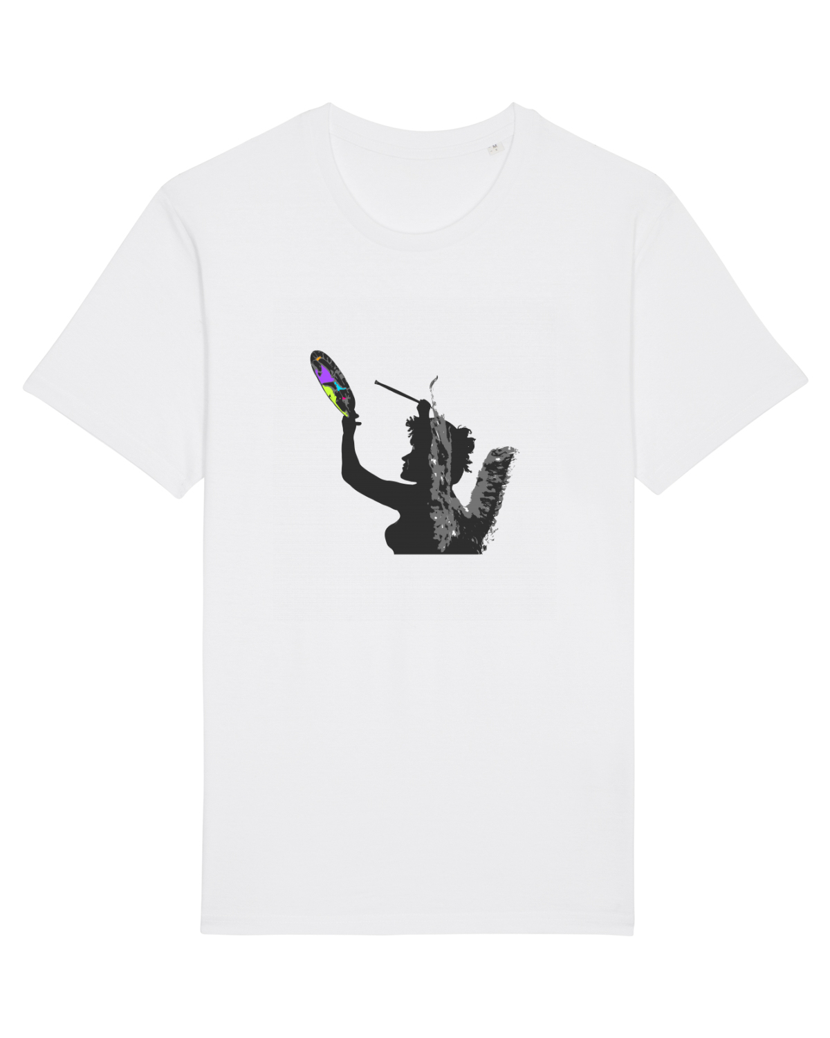 Tricou mânecă scurtă Unisex Rocker White