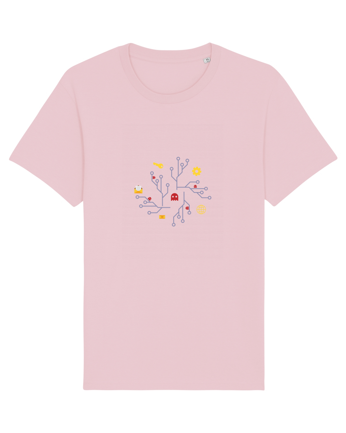 Tricou mânecă scurtă Unisex Rocker Cotton Pink
