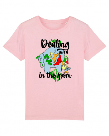 Elefantul din camera. Santa dealing with the elephant in the room Cotton Pink