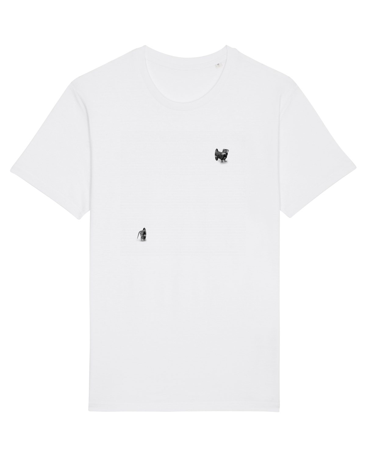Tricou mânecă scurtă Unisex Rocker White