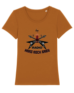 ROCK METAL RADIO Tricou mânecă scurtă guler larg fitted Damă Expresser