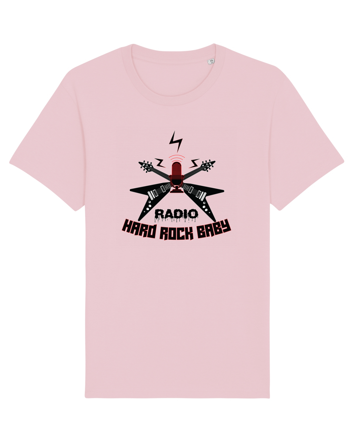 Tricou mânecă scurtă Unisex Rocker Cotton Pink
