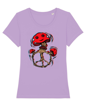Trippy Magic Mushrooms Lavender Dawn
