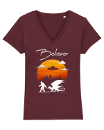 Believer Întâlnire Epică Tricou mânecă scurtă guler V Damă Evoker